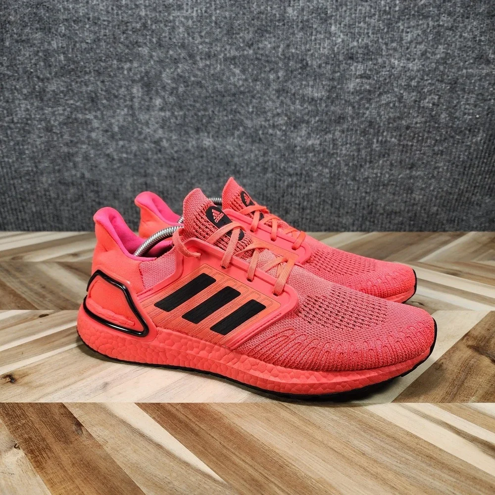 Adidas Ultraboost 20 Signal Pink Black Mens Running Shoes FW8728 Mens Size 11